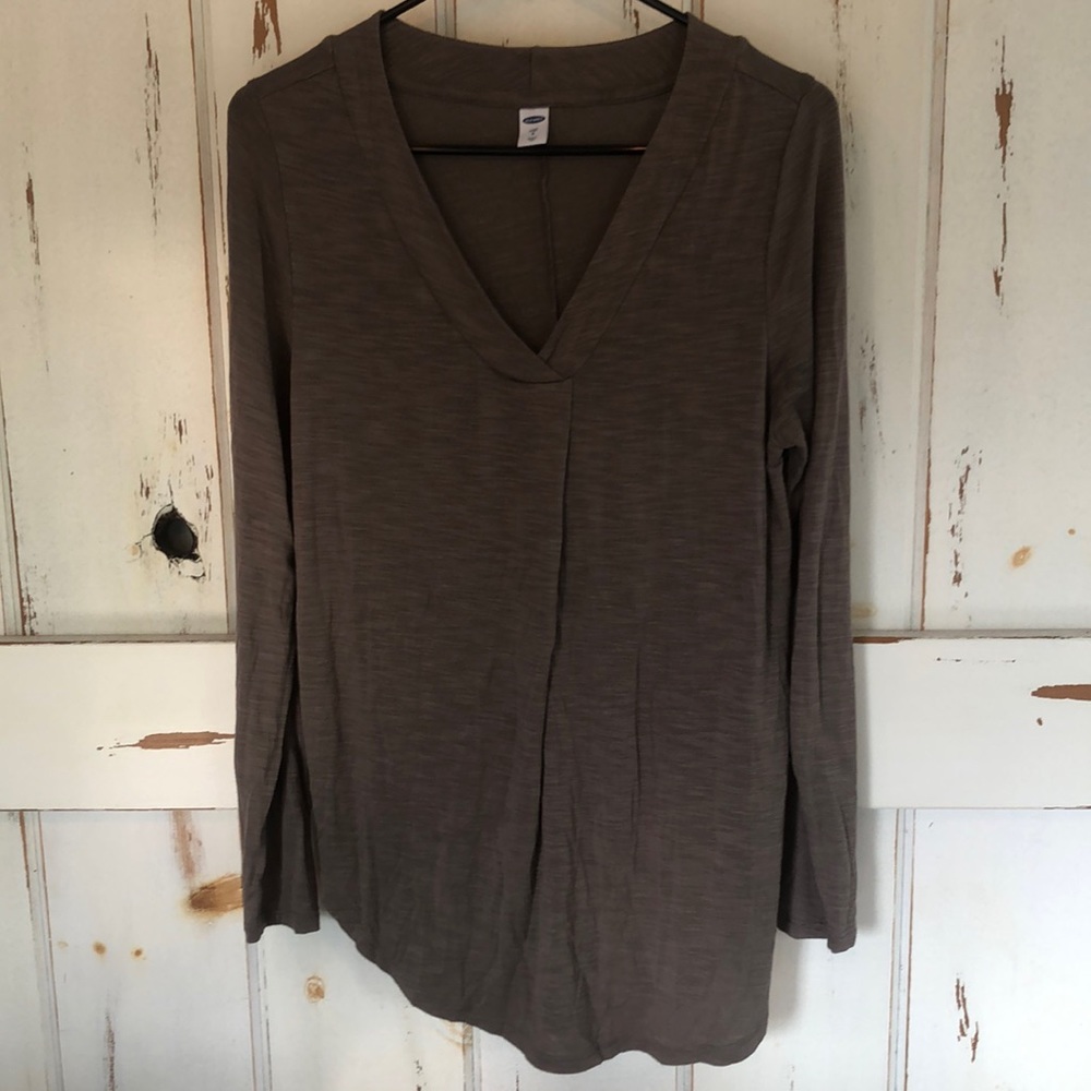 Old Navy Brown/Gray Long Sleeve Shirt